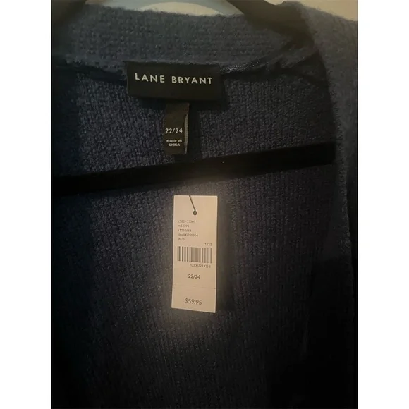 Lane Bryant‎ Women's Plus Size 22-24 Navy Blue Cardigan Sweater NWT - Picture 5 of 5